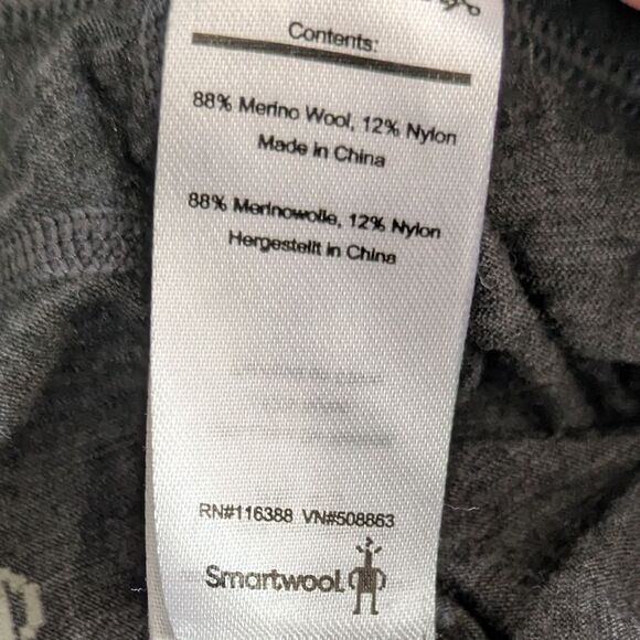 Smartwool Merino Classic Thermal Charcoal Gray Baselayer Pants Leggings S Small - Picture 7 of 8
